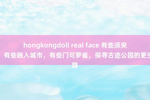 hongkongdoll real face 有些须臾翻红，有些融入城市，有些门可罗雀，探寻古迹公园的更生之路