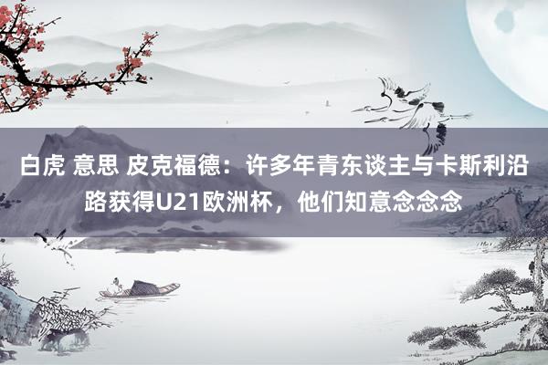 白虎 意思 皮克福德:许多年青东谈主与卡斯利沿路获得U21欧洲杯,他们知意念念念
