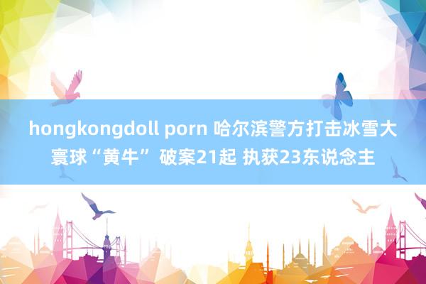 hongkongdoll porn 哈尔滨警方打击冰雪大寰球“黄牛” 破案21起 执获23东说念主