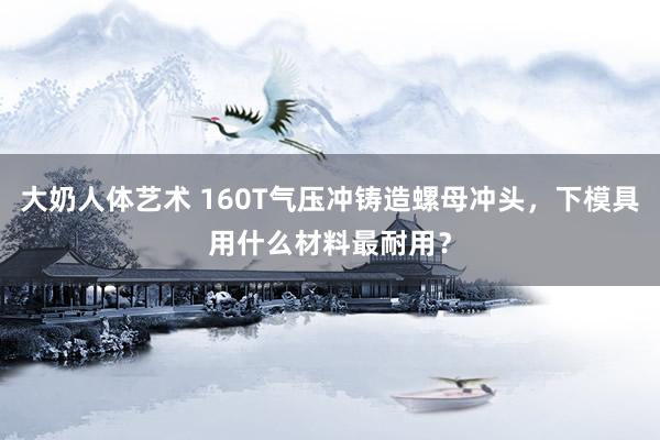 大奶人体艺术 160T气压冲铸造螺母冲头，下模具用什么材料最耐用？