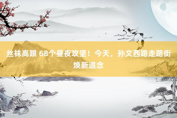丝袜高跟 68个昼夜攻坚！今天，孙文西路走路街焕新追念