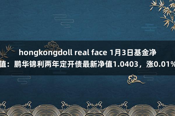 hongkongdoll real face 1月3日基金净值：鹏华锦利两年定开债最新净值1.0403，涨0.01%