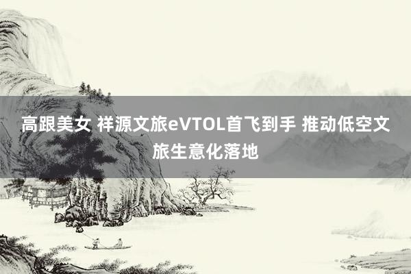 高跟美女 祥源文旅eVTOL首飞到手 推动低空文旅生意化落地