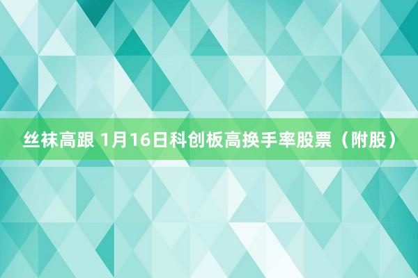 丝袜高跟 1月16日科创板高换手率股票（附股）