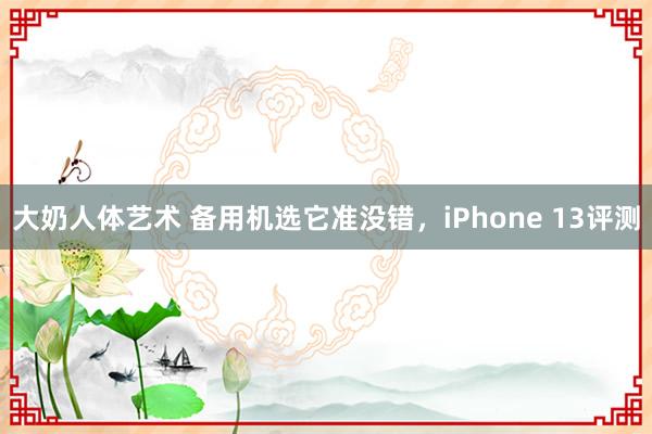 大奶人体艺术 备用机选它准没错，iPhone 13评测