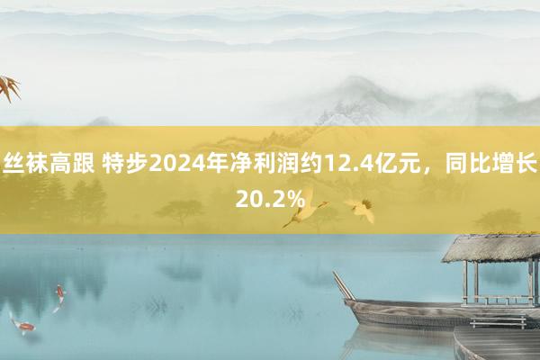 丝袜高跟 特步2024年净利润约12.4亿元，同比增长20.2%