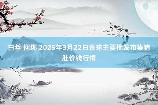 白丝 捆绑 2025年3月22日寰球主要批发市集猪肚价钱行情
