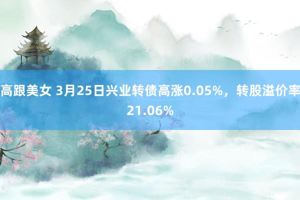 高跟美女 3月25日兴业转债高涨0.05%，转股溢价率21.06%