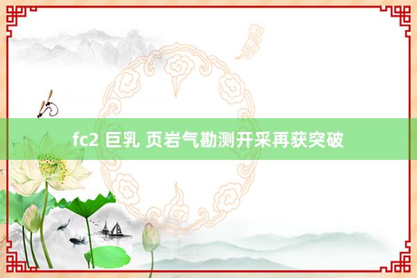 fc2 巨乳 页岩气勘测开采再获突破
