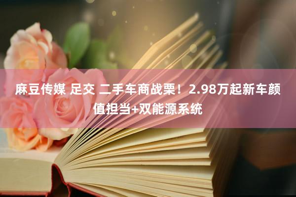 麻豆传媒 足交 二手车商战栗！2.98万起新车颜值担当+双能源系统