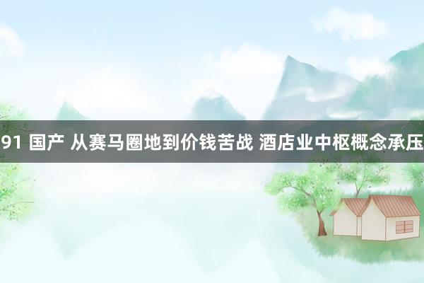 91 国产 从赛马圈地到价钱苦战 酒店业中枢概念承压