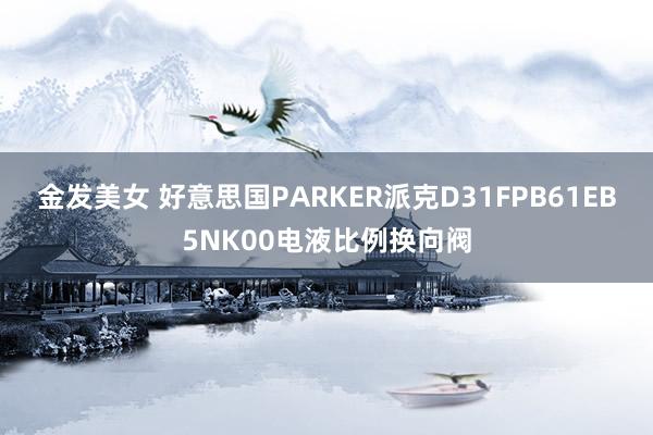 金发美女 好意思国PARKER派克D31FPB61EB5NK00电液比例换向阀