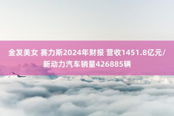 金发美女 赛力斯2024年财报 营收1451.8亿元/新动力汽车销量426885辆