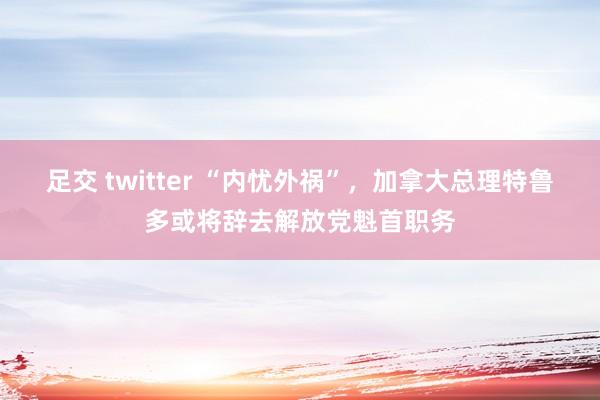 足交 twitter “内忧外祸”，加拿大总理特鲁多或将辞去解放党魁首职务